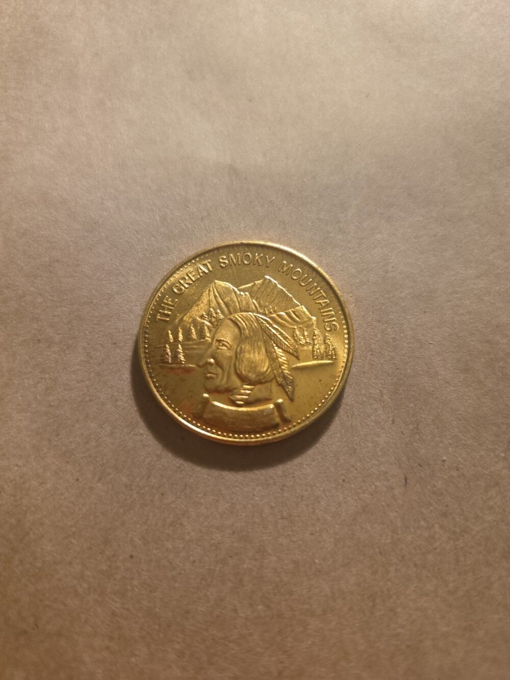 Vintage Great Smoky Mountain 1985 Authentic Gold Coin Collectible